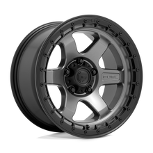 Charger l'image dans la galerie, D75217908445 - Fuel Off-Road D752 Block 17X9 6X139.7 -12 mm Matte Gunmetal With Black Ring - Fuel Off-Road Wheels Canada