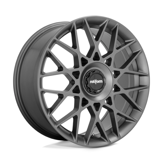 R166198502+35A - Rotiform R166 Blq-C 19X8.5 5X108 / 5X114.3 35mm Anthracite - Rotiform Wheels Canada