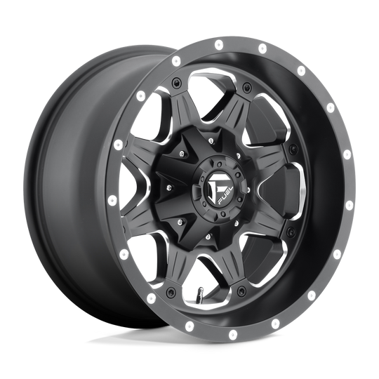 D53417909845 - Fuel Off-Road D534 Boost 17X9 6X139.7 / 6X135 -12mm Matte Black Milled - Fuel Off-Road Wheels Canada