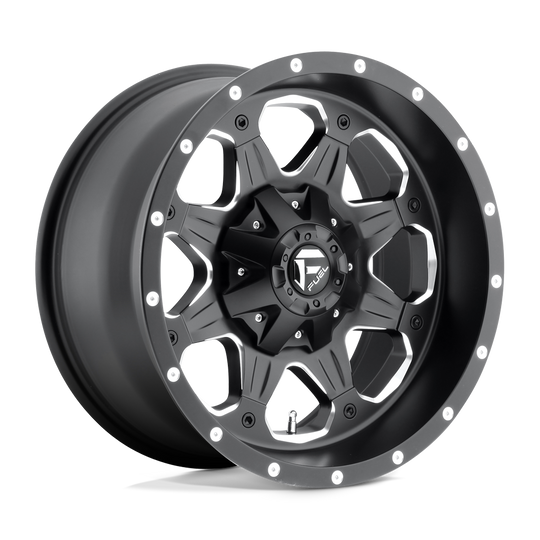 D53418905755 - Fuel Off-Road D534 Boost 18X9 5X127 / 5X139.7 ET 14mm Matte Black Milled - Fuel Off-Road Wheels Canada