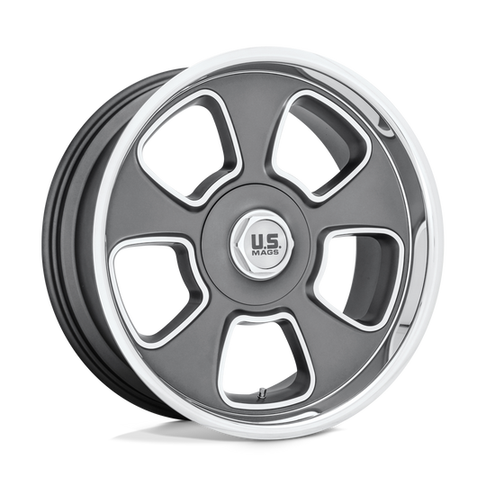U12520800545 - US Mag U125 Boulevard 20X8 5X135 / 5X127 1mm Matte Gun Metal - US Mag Wheels Canada