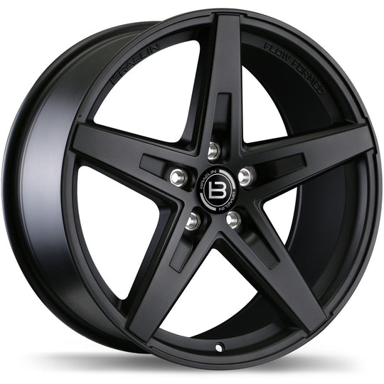 BR08-2085-61FN+35C740 - Braelin BR08 20X8.5 5X120.65 35mm Matte Black - Braelin Wheels Canada