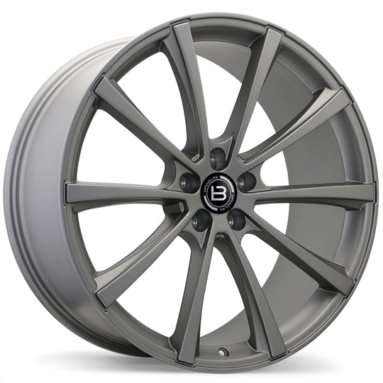 BR09-2200-65GT+45C671 - Braelin BR09 22X10.0 5X114.3 ET 45mm Satin Charcoal - Braelin Wheels Canada