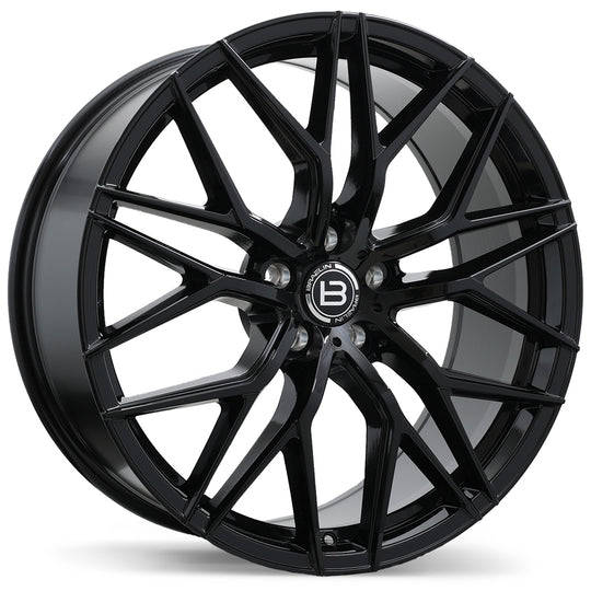 BR10-2190-43BN+35C666 - Braelin BR10 21X9 5X132 ET 35mm Gloss Black - Braelin Wheels Canada