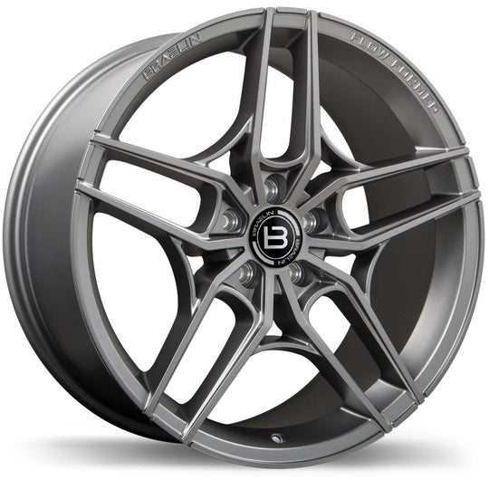 BR12-1990-31GT+35C751 - Braelin BR12 19X9 5X108 35mm Satin Charcoal - Braelin Wheels Canada