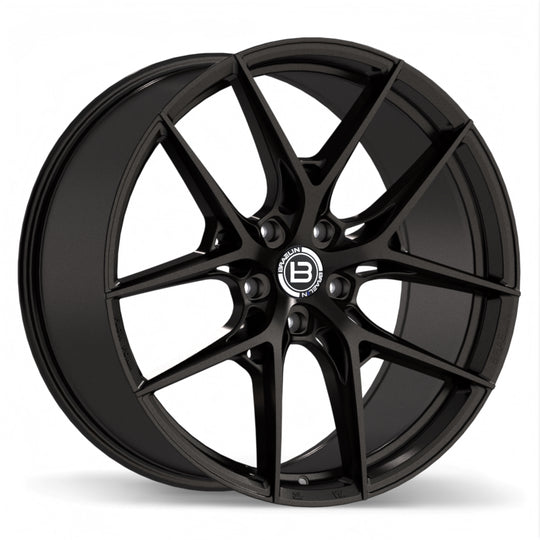BR14-2205-44BT+20E665 - Braelin BR14 22X10.5 5X112 20mm ET 66.5mm Bore Satin Black Anthracite - Braelin Wheels Canada