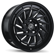 Charger l'image dans la galerie, BR16-1995-32BM+35C751 - Braelin BR16 19X9.5 5X128 35mm Matte Black with Gloss Black Lip - Braelin Wheels Canada