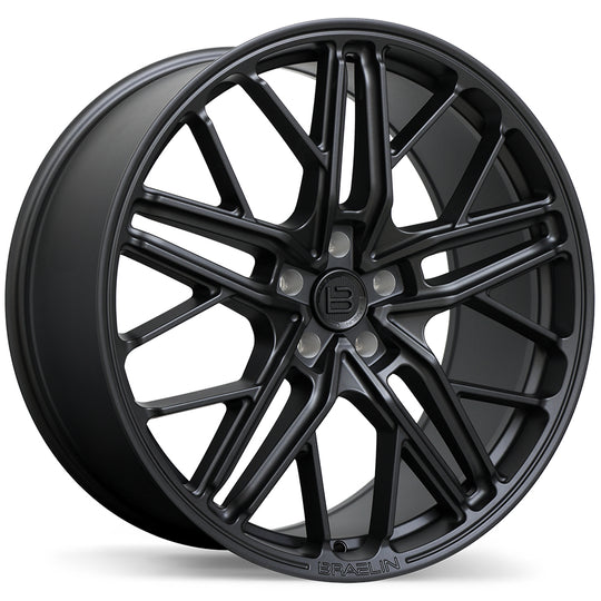 BR17-2205-44GM+45C571 - Braelin BR17 22X10.5 5X112 ET 45mm Matte Graphite - Braelin Wheels Canada