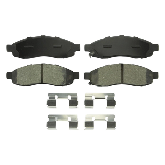 BRX1015 Bremex Ceramic Front Disc Brake Pad Set With Hardware Bremex Canada