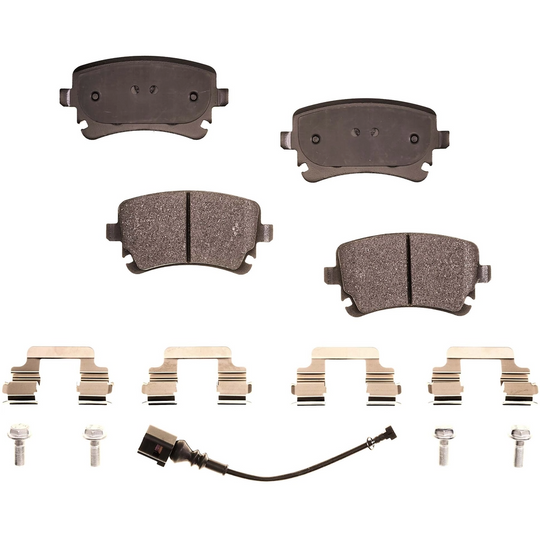 BRX1018 Bremex Ceramic Rear Disc Brake Pad Set With Hardware Bremex Canada