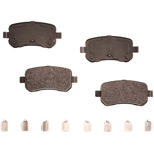 BRX1021 Bremex Ceramic Rear Disc Brake Pad Set With Hardware Bremex Canada