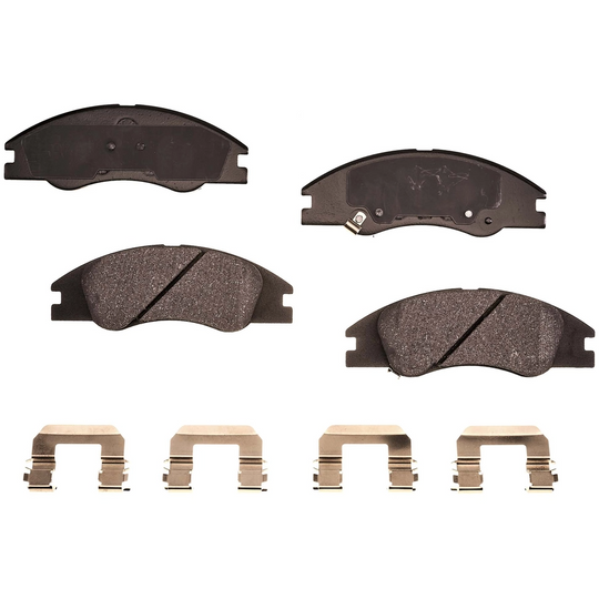 BRX1074 Bremex Ceramic Front Disc Brake Pad Set With Hardware Bremex Canada