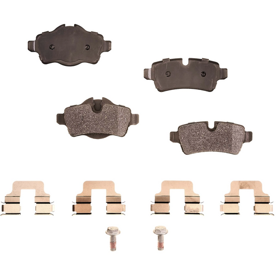 BRX1309 Bremex Ceramic Rear Disc Brake Pad Set With Hardware Bremex Canada