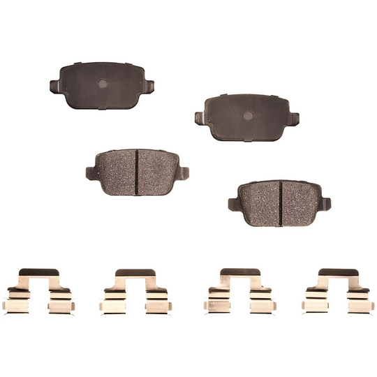 BRX1314 Bremex Ceramic Rear Disc Brake Pad Set With Hardware Bremex Canada