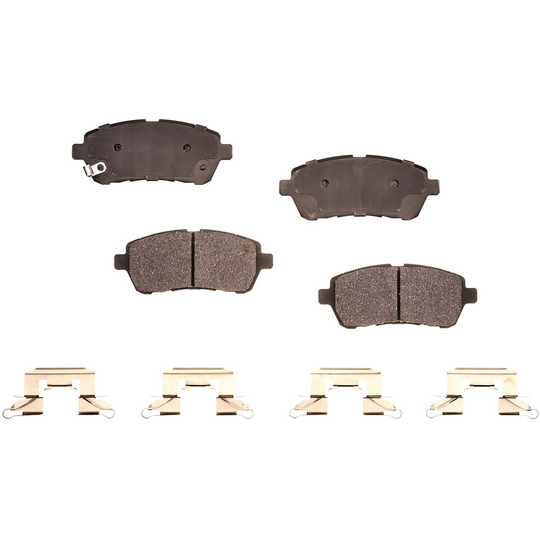 BRX1454 Bremex Ceramic Front Disc Brake Pad Set With Hardware Bremex Canada