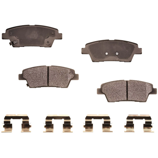 BRX1551 Bremex Ceramic Rear Disc Brake Pad Set With Hardware Bremex Canada