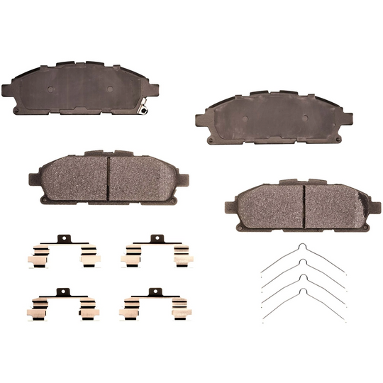BRX1552 Bremex Ceramic Front Disc Brake Pad Set With Hardware Bremex Canada