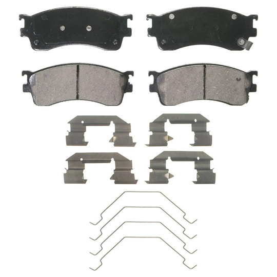 BRX893 Bremex Ceramic Front Disc Brake Pad Set With Hardware Bremex Canada