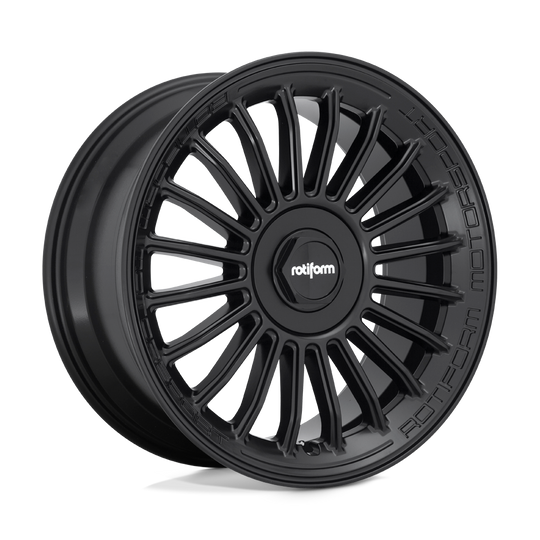 R1611985F4+35 - Rotiform R161 Buc-M 19X8.5 5X120 / 5X112 35mm Matte Black - Rotiform Wheels Canada