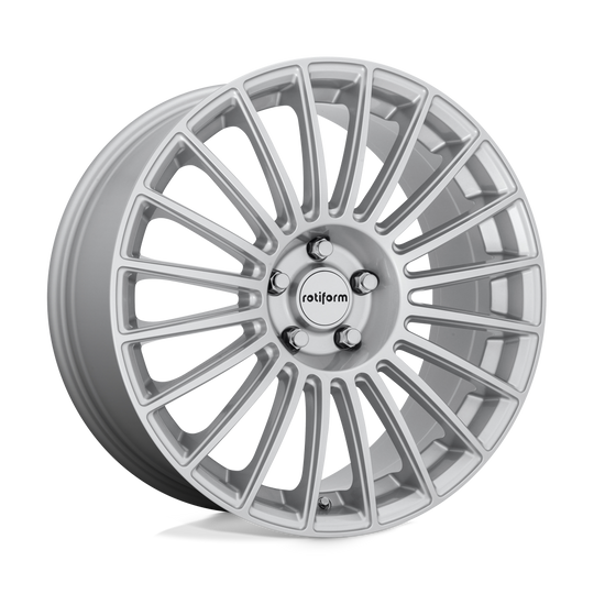 R153188543+45 - Rotiform R153 Buc 18X8.5 5X112  45mm Gloss Silver - Rotiform Wheels Canada