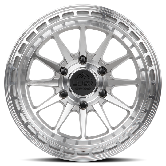 BAJA-7854MC - Lock Off-Road Baja 17X8 5X114.3 ET 40mm Machined With Clear Coat - Lock Off-Road Wheels Canada