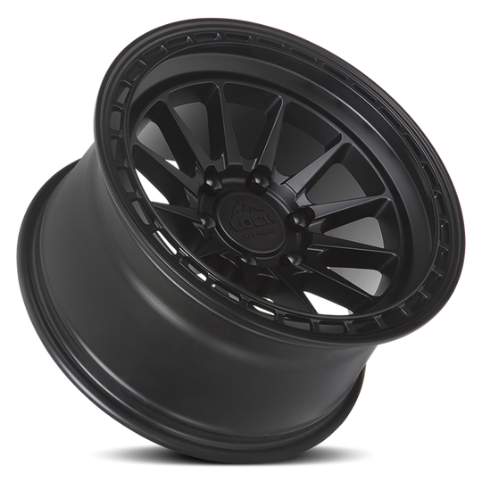BAJA-7860MB - Lock Off-Road Baja 17X8 6X130 ET 38mm Matte Black with Matte Black Ring - Lock Off-Road Wheels Canada