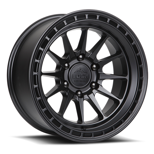 BAJA-7854MB - Lock Off-Road Baja 17X8 5X114.3 ET 40mm Matte Black with Matte Black Ring - Lock Off-Road Wheels Canada
