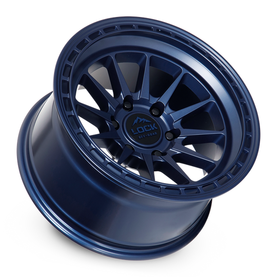 BAJA-7957BLUE - Lock Offroad Baja 17X9 5X127 ET 0mm Matte Blue - Lock Offroad Wheels Canada