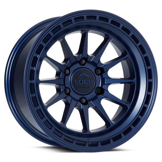 BAJA-7957BLUE - Lock Offroad Baja 17X9 5X127 ET 0mm Matte Blue - Lock Offroad Wheels Canada