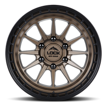 Charger l'image dans la galerie, BAJA-7860MR - Lock Off-Road Baja 17X8 6X130 ET 38mm Matte Desert Bronze with Matte Black Ring - Lock Off-Road Wheels Canada