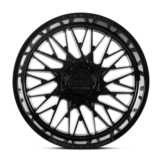 BANDIT-22186GB - Lock Extreme Bandit 22X10 8X165.1 ET -18mm Gloss Black - Lock Extreme Wheels Canada
