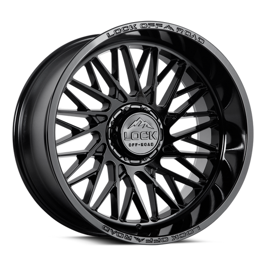BANDIT-2921GB - Lock Extreme Bandit 20X9 5X127 / 5X139.7 ET 1mm Gloss Black - Lock Extreme Wheels Canada