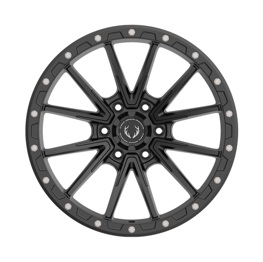 BH04200900006139MB - Blackhorn BH04 20X9 6X139.7 0mm Matte Black - Blackhorn Wheels Canada