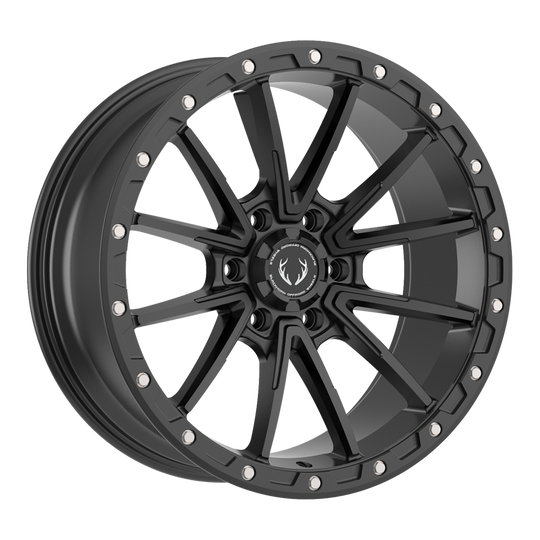 BH04200900006139MB - Blackhorn BH04 20X9 6X139.7 0mm Matte Black - Blackhorn Wheels Canada