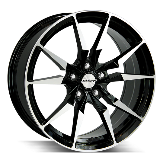 H29851235GBM - Shift H29 Blade 18X8 5x112 35mm Gloss Black Machined - Shift Wheels Canada