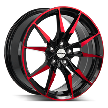 Load image into Gallery viewer, H29751435GBMR - Shift H29 Blade 17X7.5 5x114.3 35mm Gloss Black Candy Red Machine - Shift Wheels Canada