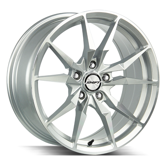 H29851235SM - Shift H29 Blade 18X8 5x112 35mm Silver Machined - Shift Wheels Canada