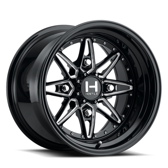 HF12-1570413744GB - Hostile UTV Blaster 15X7 4X137 13mm Blade Cut Wheel - Hostile UTV Wheels Canada