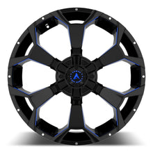 Load image into Gallery viewer, A121-2010-26-126 - Armed OffRoad Bomber 20X10 5X127 ET 0mm Gloss Black Blue Milled - Armed OffRoad Wheels Canada