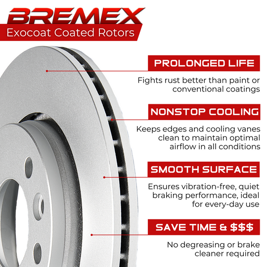 RKBC680544 Bremex Premium ExoCoat Disc Brake Rotor Set Bremex Canada