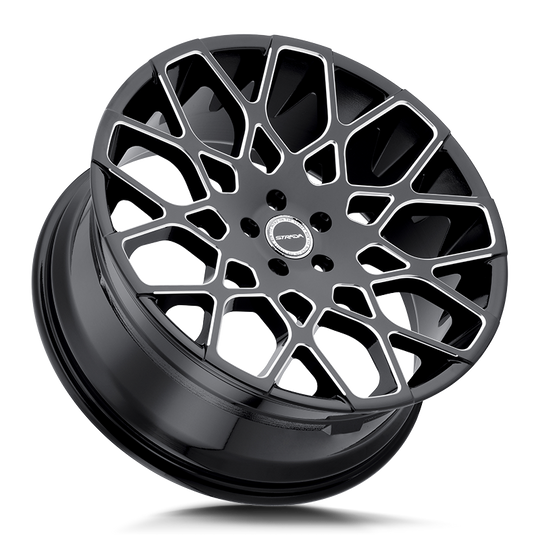 S59663926GBML - Strada S59 Buca 26X10 6x139.7 26mm Gloss Black Milled - Strada Wheels Canada