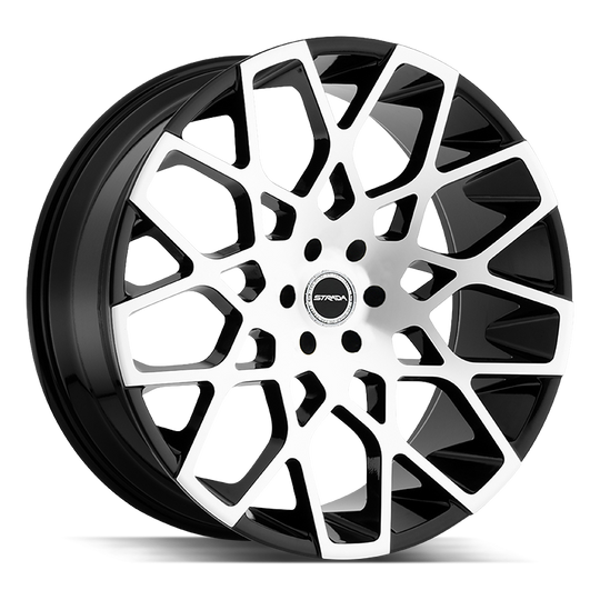 S59452725GBM - Strada S59 Buca 24X10 5x127 25mm Gloss Black Machined - Strada Wheels Canada