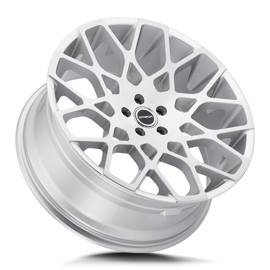 S59663926BFS - Strada S59 Buca 26X10 6x139.7 26mm Brushed Face Silver - Strada Wheels Canada