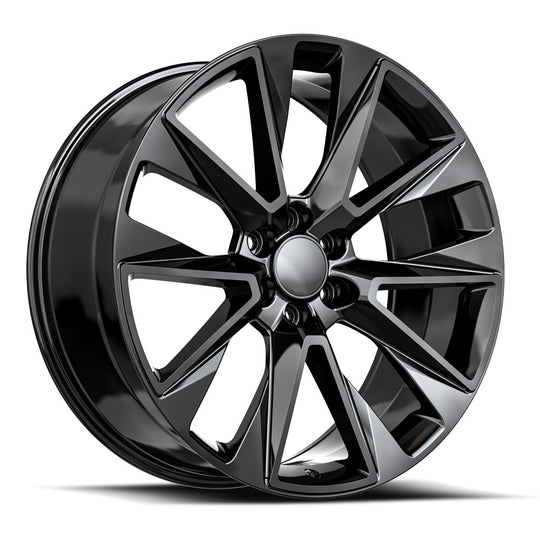 C19-24105030GBM - O.E. Revolution C-19 24X10 6X139.7 30mm Gloss Black & Milled - O.E. Revolution Wheels Canada