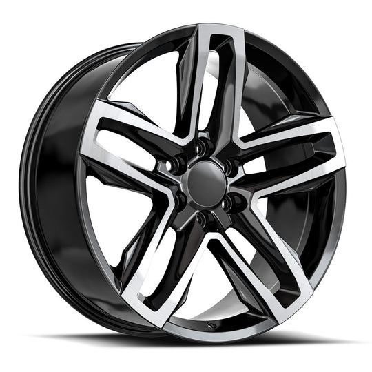 C24-2295024BM - O.E. Revolution C-24 22X9 6X139.7 24mm Gloss Black & Machined - O.E. Revolution Wheels Canada