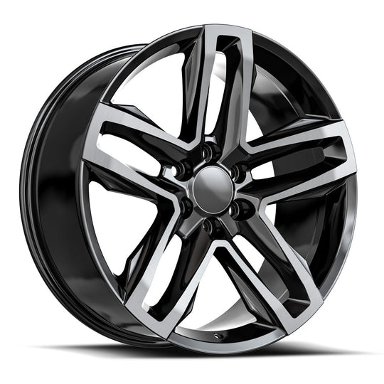 C24-2295024BMDT - O.E. Revolution C-24 22X9 6X139.7 24mm Gloss Black & Machined With Dark Tint - O.E. Revolution Wheels Canada