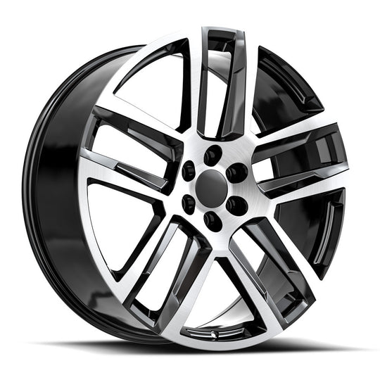C32-26105031BM - O.E. Revolution C-32 26X10 6X139.7 31mm Gloss Black & Machined - O.E. Revolution Wheels Canada