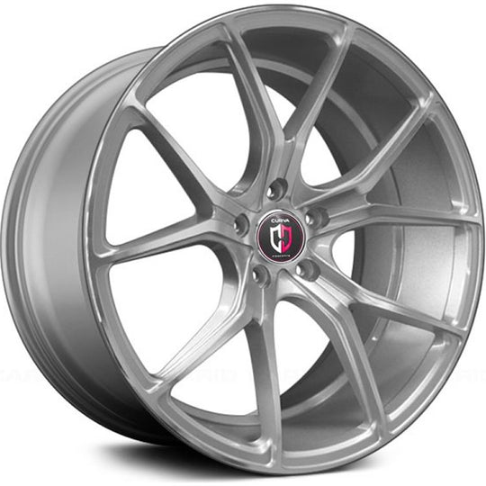 C42-19951204072SIL - Curva C42 19X9.5 5X120 40mm Silver - Curva Wheels Canada