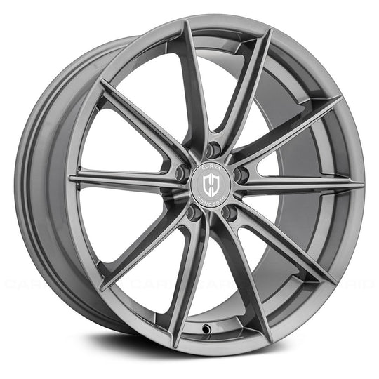 C46-20105BLNK3573GGM - Curva C46 20X10.5 Blank 35mm Gloss Gunmetal - Curva Wheels Canada