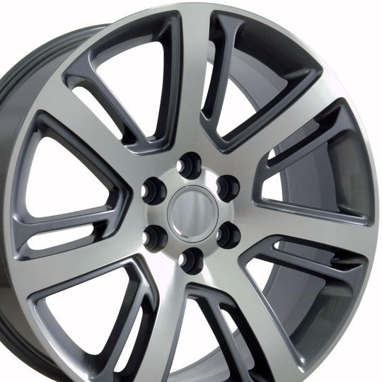 CA88-22090-6550-31MG - OE Wheels Replica CA88 22X9 6X139.7 ET31mm Gunmetal Machined - OE Wheels Wheels Canada